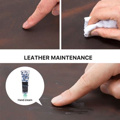 CONTACTS FAMILY CF1117  Retro Crazy Horse Texture Leather Watch Box Round Buckle Storage Box,Capacity: Can Hold 3 Watches, CF1117