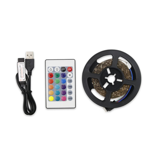 LED Light Strip 16 Color Remote Control RGB Light Belt USB Symphony Neon Decorative Soft Light Bar, 2m, 5m, 3m, 4m