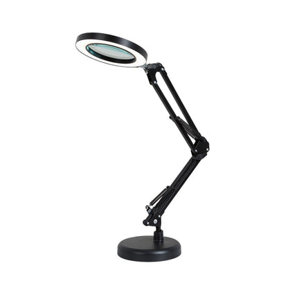 8X Magnifying Glass Lamp Beauty Nail Tattoo Repair Office Reading Lamp, Without Magnifying Glass (Black), With Magnifying Glass (Black)
