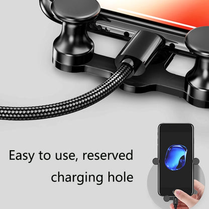 OATSBASF Car Air Outlet Gravity Mobile Phone Holder Snap-On Metal Bracket, Black, Red, Silver