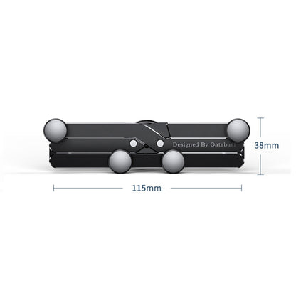 Oatsbasf 02750 Gravity Car Mobile Phone Holder In-car Navigation Buckle Bracket Air Outlet Bracket, Black, Silver, Red
