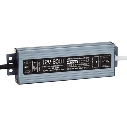 GEEPUT 220V Turn 12V LED Waterproof Power Supply Transformer, 1.67A 20W, 2.5A 30W, 3.33A 40W, 4.16A 50W, 5A 60W, 6.67A 80W, 8.33A 100W, 10A 120W, 12.5A 150W, 16.7A 200W, 21A 250W, 25A 300W, 29A 350W, 33.4A 400W, 41.7A 500W, 50A 600W