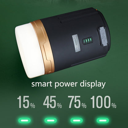 Y10 Remote Control Camping Light Outdoor Lighting Portable USB Tent Light LED Lantern Lamp, YD-29 Black