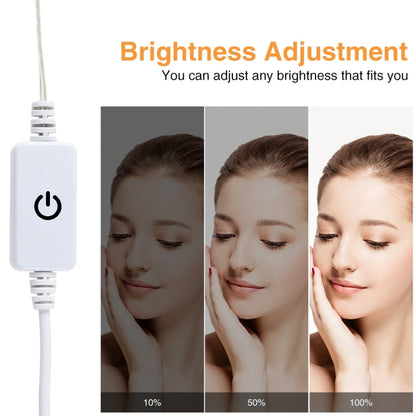 Cosmetic Room Bathroom Mirror Front Light USB Three-Color Dimming Light, 2 LEDs, 6 LEDs, 10 LEDs, 14 LEDs