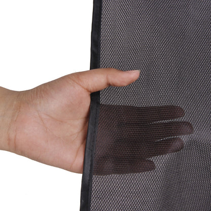 4 PCS Net Yarn Magnetic Suction Type Car Sunshade Curtain, Front Row Arc, Back Row Square, Thick Front Row Arc, Thick Back Row Square