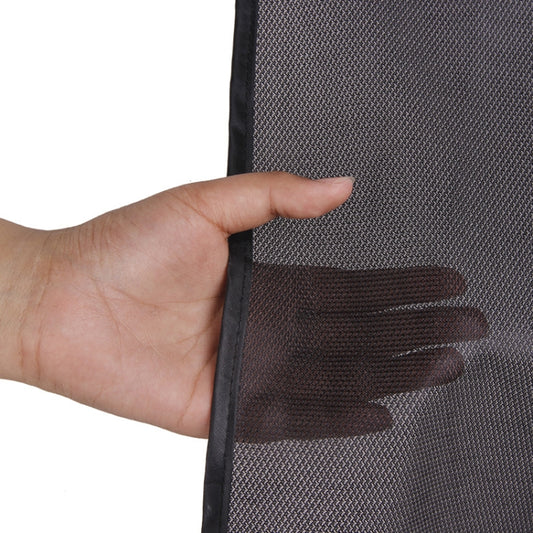 4 PCS Net Yarn Magnetic Suction Type Car Sunshade Curtain, Front Row Arc, Back Row Square, Thick Front Row Arc, Thick Back Row Square