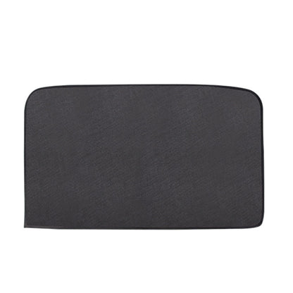 4 PCS Net Yarn Magnetic Suction Type Car Sunshade Curtain, Front Row Arc, Back Row Square, Thick Front Row Arc, Thick Back Row Square