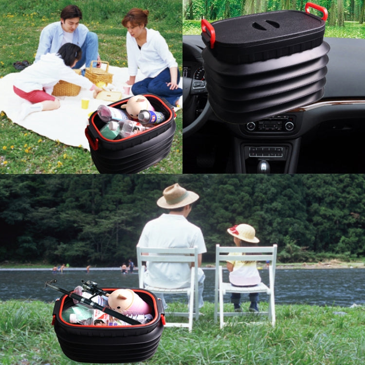 18L Folding Trash Can Telescopic Storage Box Storage Bucket Folding Water Bucket, Folding Trash Can