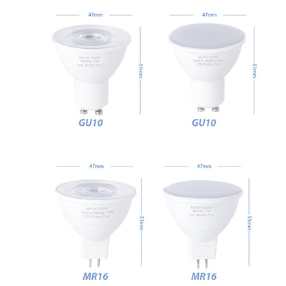 LED Light Cup 2835 Patch Energy-Saving Bulb Plastic Clad Aluminum Light Cup, 5W 6Beads, 7W 12 Beads