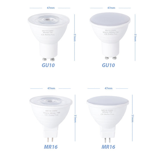 LED Light Cup 2835 Patch Energy-Saving Bulb Plastic Clad Aluminum Light Cup, 5W 6Beads, 7W 12 Beads