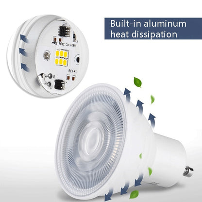 LED Light Cup 2835 Patch Energy-Saving Bulb Plastic Clad Aluminum Light Cup, 5W 6Beads, 7W 12 Beads