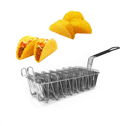 Stainless Steel Taco Tortilla Crust V-Shaping Tool ,Style:, 8 Grid Fried Basket