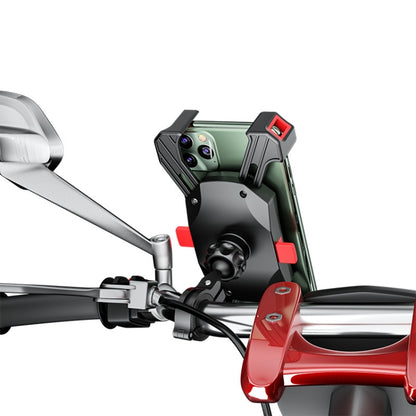 Kewig Reflection To Fall Shockproof Bicycle Bracket Motorcycle Four-Claw Mobile Phone Holder, M113-A