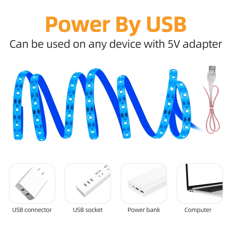 LED Plant Growth Light Strip USB Plant Fill Light, 3 PCS 0.5m Waterproof, 2 PCS 1m Waterproof, 2m Waterproof, 3m Waterproof, 4 PCS 0.5m Non-waterproof, 3 PCS 1m Non-waterproof, 2 PCS 2m Non-waterproof, 3m Non-waterproof