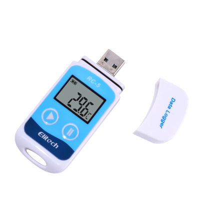 مسجل بيانات درجة الحرارة الرقمي USB TTE35065 للتخزين في المستودعات والمبردات والتخزين البارد والمختبرات، TTE35065