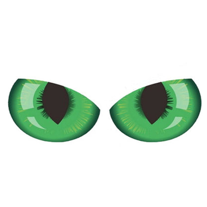 1pc Car Reflective Car Sticker Rearview Mirror Eye Funny Sticker 3D Scratch Blocking Body Sticker Decorative Sticker