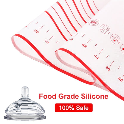 60 x 80cm Thickened Teflon Non-Stick Mat Silicone Kneading Baking Non-Slip Mat, 26 x 29cm, 30 x 40cm red, 40 x 50cm, 50 x 60cm, 50 x 70cm, 60 x 60cm, 60 x 80cm