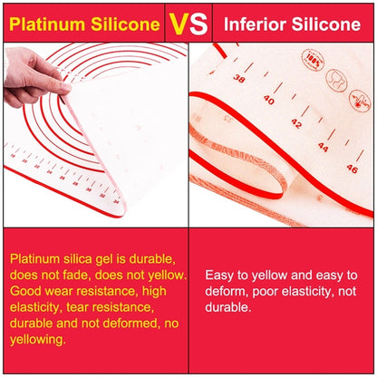 60 x 80cm Thickened Teflon Non-Stick Mat Silicone Kneading Baking Non-Slip Mat, 26 x 29cm, 30 x 40cm red, 40 x 50cm, 50 x 60cm, 50 x 70cm, 60 x 60cm, 60 x 80cm