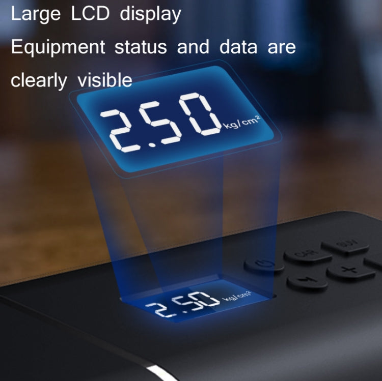 YANTU A31 Car Smart Digital Display Air Pump Electric Portable Tire Pump, Specification：, A31 Wired Version Black, A31 Wireless Version Black