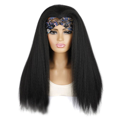 Turban Headband Corn Beard Long Hair Wig Headgear, True Color 1B #, Flowers 1B # E, Stars Stripes 1B # H, 1B # XJ, 1B # XC, 1B # XK, 1B # XG, 4 # XC, 4 # XG, 4 # XK, 4 # XJ, BUG # 0, BUG # H, BUG # XG, BUG # C, BUG # XC, 18C # O, 18C # H, 18C # E, 18C ...