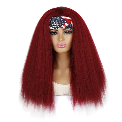 Turban Headband Corn Beard Long Hair Wig Headgear, True Color 1B #, Flowers 1B # E, Stars Stripes 1B # H, 1B # XJ, 1B # XC, 1B # XK, 1B # XG, 4 # XC, 4 # XG, 4 # XK, 4 # XJ, BUG # 0, BUG # H, BUG # XG, BUG # C, BUG # XC, 18C # O, 18C # H, 18C # E, 18C ...