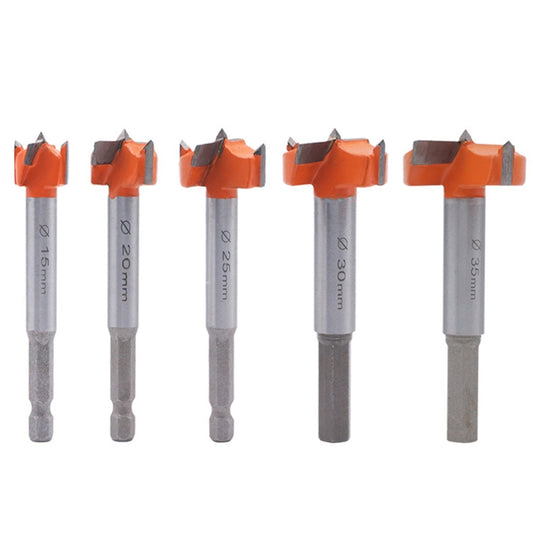 5 PCS / Set Woodworking Hole Opener Hinge Stone Cream Board Wood Take-Hole Door Window With Collar Woodworking Flat Drill Bit, 5 PCS / Set Woodworking Hole Opener