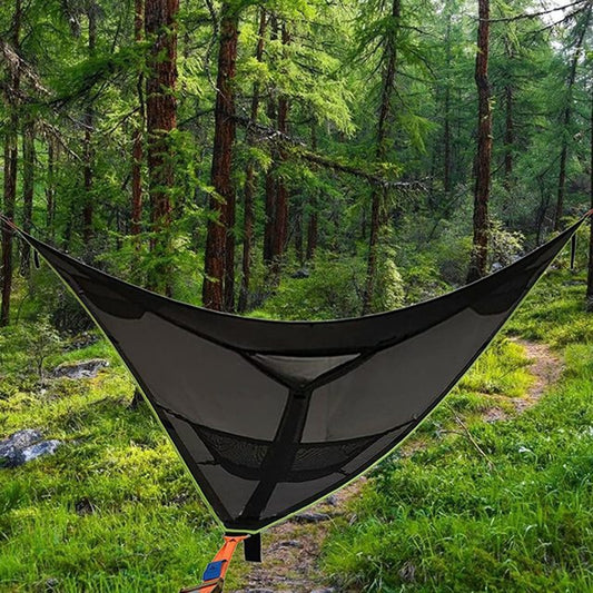 2.8m Family Outdoor Portable Aerial Tent Multi-person Camping Triangle Hammock