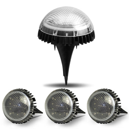 8 LEDs Solar Circular Underground Light Outdoor Waterproof Lawn Stair Light, Light Color: