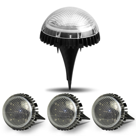 8 LEDs Solar Circular Underground Light Outdoor Waterproof Lawn Stair Light, Light Color: