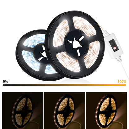 Low Voltage Light Strip LED Hand Scan Induction Flexible Soft Lamp Strip Bedroom Ceiling TV Cabinet Wardrobe Light, Non-waterproof 4m, Non-waterproof 5m