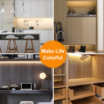Low Voltage Light Strip LED Hand Scan Induction Flexible Soft Lamp Strip Bedroom Ceiling TV Cabinet Wardrobe Light, Non-waterproof 4m, Non-waterproof 5m