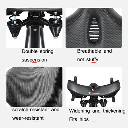 WEST BIKING Bicycle Riding Big Butt Comfortable Saddle