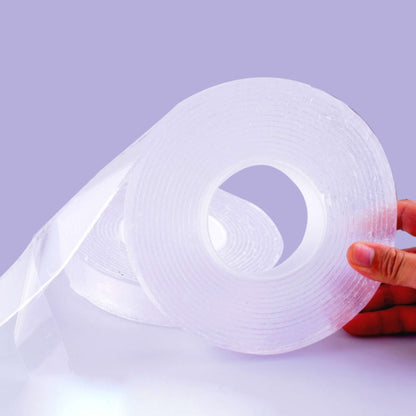 Transparent Double-Sided Adhesive Nanotic Tape Water Washing Non-Trace Tape, 1x30x1000mm, 1x30x2000mm, 1x30x3000mm, 2x30x1000mm, 2x30x2000mm, 2mm x 3cm x 3m, 2x30x5000mm