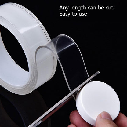 Transparent Double-Sided Adhesive Nanotic Tape Water Washing Non-Trace Tape, 1x30x1000mm, 1x30x2000mm, 1x30x3000mm, 2x30x1000mm, 2x30x2000mm, 2mm x 3cm x 3m, 2x30x5000mm