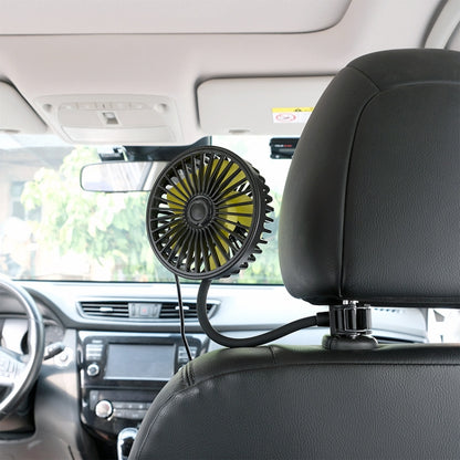 F408 Car Silicone Hose Fan Multi-Angle Adjustment USB Fan, F408