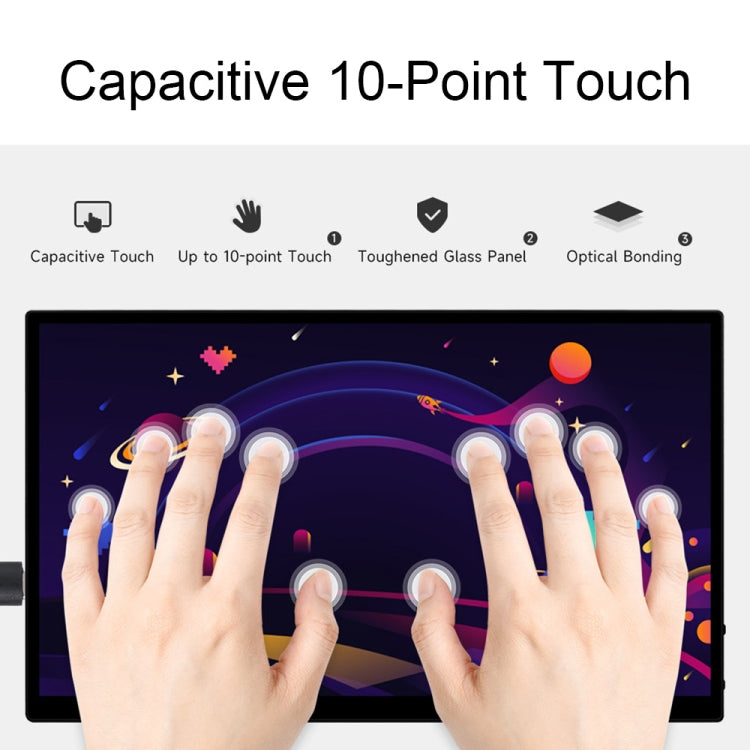 Waveshare 13.3 Inch 2K 2560×1440 HDMI/Type-C Display Interface AMOLED Touch Display