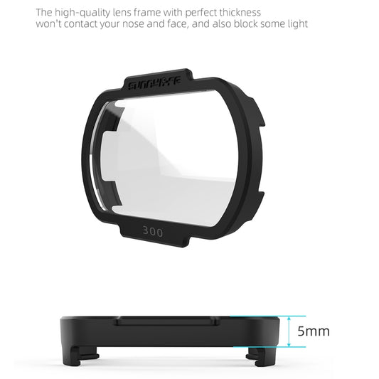عدسات Sunnylife FV-Q9334 لتصحيح قصر النظر، قطعتين، عدسات غير كروية لنظارات DJI FPV V2، 100 درجة، 150 درجة، 200 درجة، 250 درجة، 300 درجة، 350 درجة، 400 درجة، 450 درجة، 500 درجة، 550 درجة، 600 درجة، 700 درجة، 800 درجة