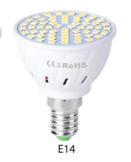 LED Concentrating Plastic Lamp Cup Household Energy-saving Spotlight, 7W E14 60 LEDs, 7W E27 60 LEDs