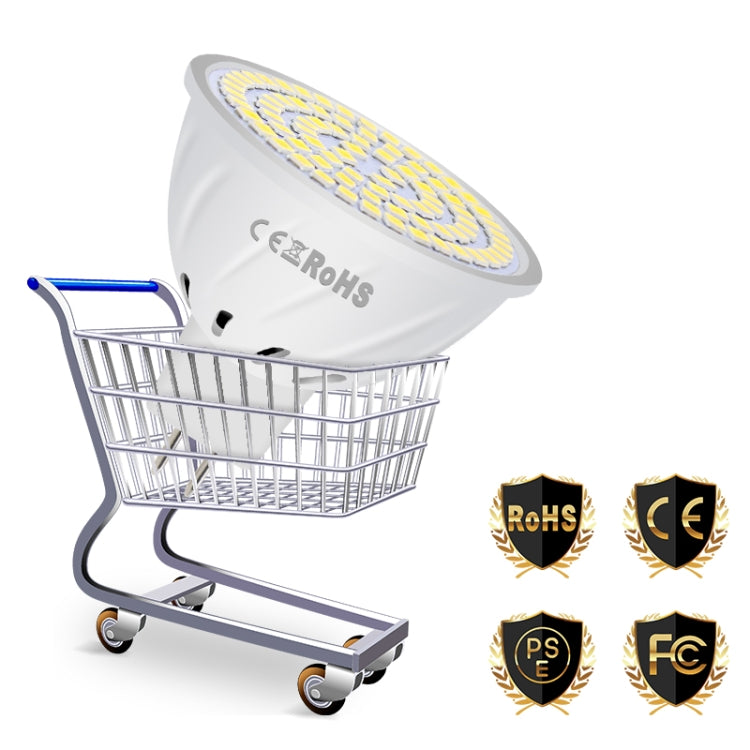 LED Concentrating Plastic Lamp Cup Household Energy-saving Spotlight, 7W E14 60 LEDs, 7W E27 60 LEDs