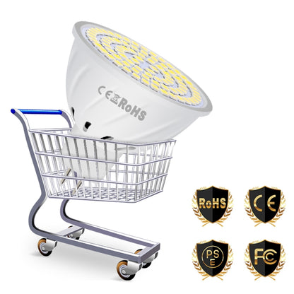 LED Concentrating Plastic Lamp Cup Household Energy-saving Spotlight, 7W E14 60 LEDs, 7W E27 60 LEDs