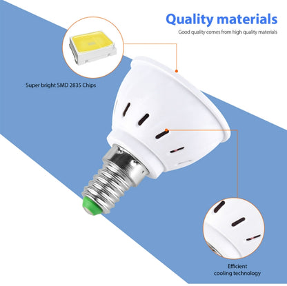 LED Concentrating Plastic Lamp Cup Household Energy-saving Spotlight, 7W E14 60 LEDs, 7W E27 60 LEDs