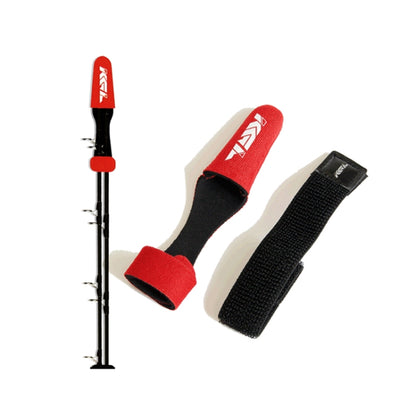 Fish Rod Protective Cover High Elasticity Pole Guard Cap + Lashing Strap Set