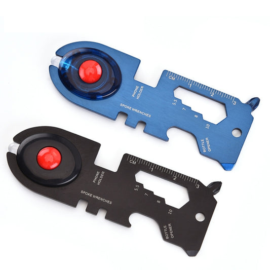 8 In 1 Stainless Steel Multi-Function Tool Card Camping Survival Card With Light