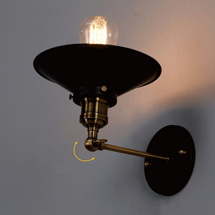 Antique Pure Copper Single-head Wall lamp Living Room Vintage Fashion Bar Lamp without Bulbs, 22cm, 30cm