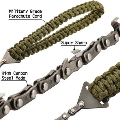Outdoor Sports Hand Chainsaws Braided Umbrella Rope Camping Survival Pocket Saw