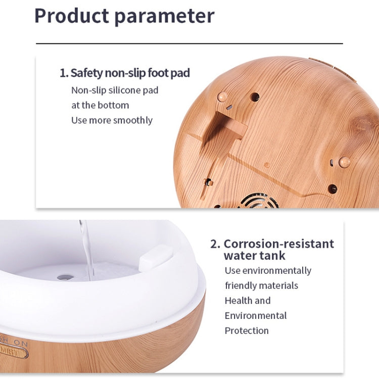 Bird Cage Wood Graphic Aromatherapy Machine Ultrasonic Smart Home Colorful Night Light Hollow Humidifier, US Plug, EU Plug, AU Plug, UK Plug