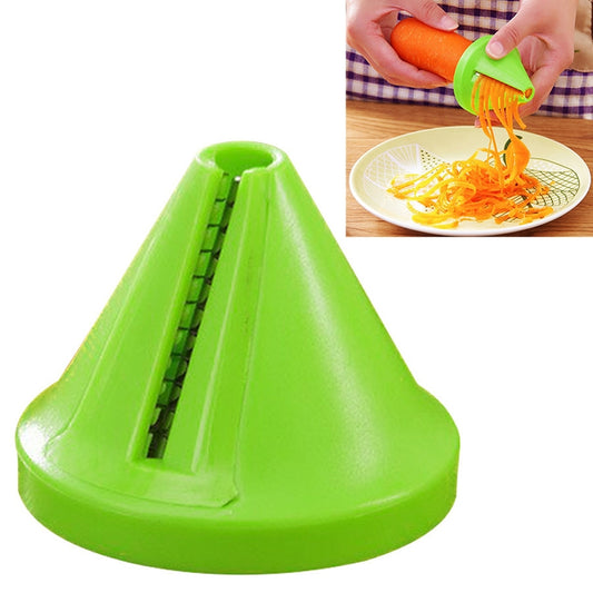 Kitchen Funnel Model Spiral Slicer Vegetable Shred Carrot Cutter, Carrot Cutter(Green), Carrot Cutter(Red)
