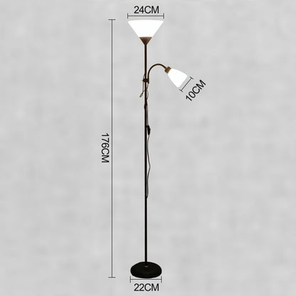 Double Head LED Eye Protection Mother and Son Floor Lamp Living Room Bedroom Bedside Vertical Table Lamp CN Plug