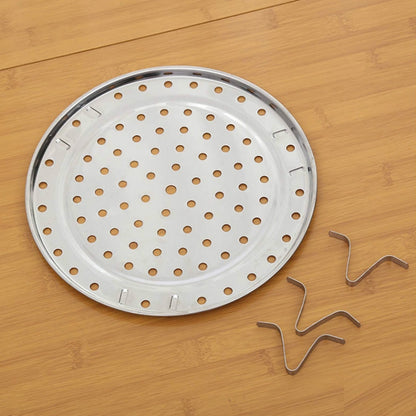 2 PCS Multifunctional Stainless Steel Three-leg Steamed Bun Steamed Rack