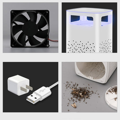 قاتل البعوض الفيزيائي USB، محفز ضوئي منزلي صامت، صغير A- أسود، 365- أبيض، صغير Q- أسود، صغير Q- أبيض
